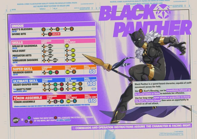 MARVEL Tōkon: Fighting Souls Black Panther - Moveset